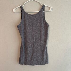 Lululemon Low Scoop Back Grey Tank Top 4